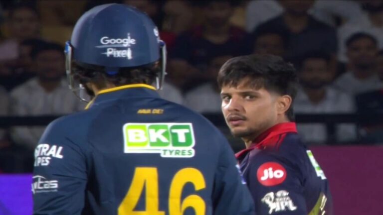 Rasikh Salam-Rahul Tewatia In Death Stare Competition, RCB Players Gather – IPL 2026: راسخ سلام اور راہول تیوتیا کے درمیان گرما گرمی، آر سی بی کی دھواں دار فتح