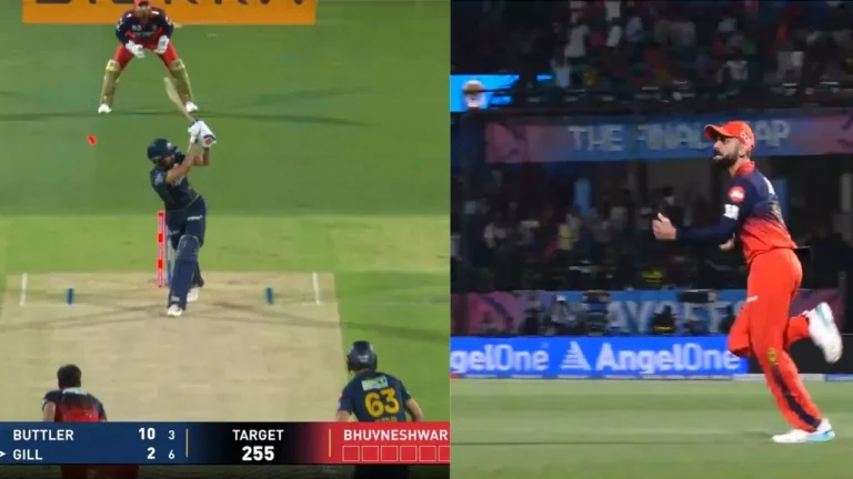 Bhuvneshwar Kumar castles Shubman Gill in IPL 2026 Qualifier 1 as Virat Kohli re – آئی پی ایل 2026 کوالیفائر 1: بھونیشور کمار نے شبمان گل کو آؤٹ کر دیا