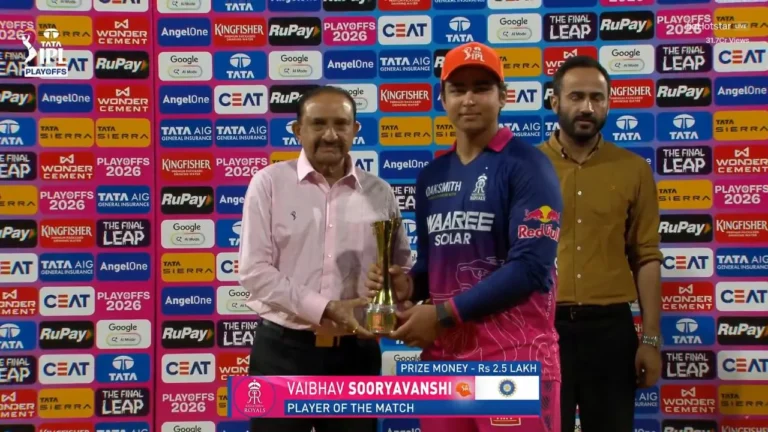 “Win the trophy”: Vaibhav Sooryavanshi throws challenge to Virat Kohli and RCB a – آئی پی ایل 2026: ویبھو سوریہ ونشی کا طوفانی کھیل، راجستھان رائلز کوالیفائر 2 میں داخل