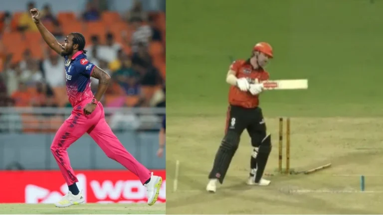 Jofra Archer castles Travis Head in the Eliminator of IPL 2026 – IPL 2026: جوفرا آرچر کی تباہ کن بولنگ، ٹریوس ہیڈ کلین بولڈ