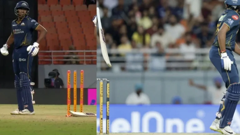 Sai Sudharsan falls in bizarre hit-wicket fashion again; Shubman Gill left stunn – سائی سدرشن کا عجیب و غریب انداز میں ہٹ وکٹ آؤٹ ہونا، شبمن گل حیران