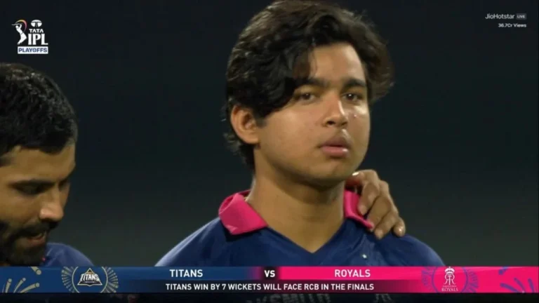 Heartbreak for Vaibhav Sooryavanshi; RR youngster nearly in tears after Qualifie – آئی پی ایل 2026: ویبھو سوریہ ونشی کی آنکھوں میں آنسو، گجرات ٹائٹنز فائنل میں